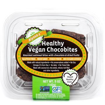 Alyssas Vegan Chocobites ? Gluten Free Cookies, Healthy Snacks from the Bakery ? Dairy Free, Sugar Free, Low Carb, Keto Protein 