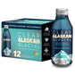 Clear Alaskan Fresh Glacier Water  Naturally Alkaline - Bottled in Aluminum with No Plastic | 16 Fl Oz (473 ml) - Pack of 12 | Natural glacial mineral water  bottled at the source in aluminum bottles