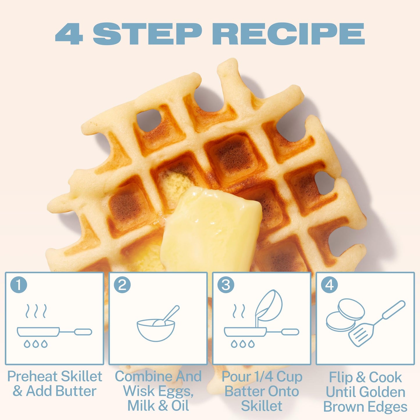 Cravings By Chrissy Teigen Pancake And Waffle Mix, Gluten Free, Buttermilk Mochi Pancake & Waffle Mix, 3 Ingredients Mix, Makes