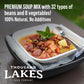 Thousand Lakes 32 Bean And 8 Vegetable Dry Soup Mix - Bulk - 5 Pounds | Low Sodium | No Fat | High Fiber | 100+ Servings | Vegan