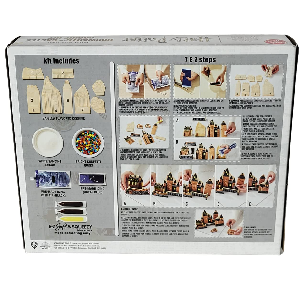 Create-A-Treat Hogwarts Castle Cookie Kit - Build Your Own Cookies, Includes Cookie Dough, Icing, and Candy
