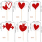 24 Pcs Valentine'S Day Cupcake Toppers Glitter Sweet Love Heart Be Mine Valentines Cupcake Picks Valentine'S Day Theme Wedding B