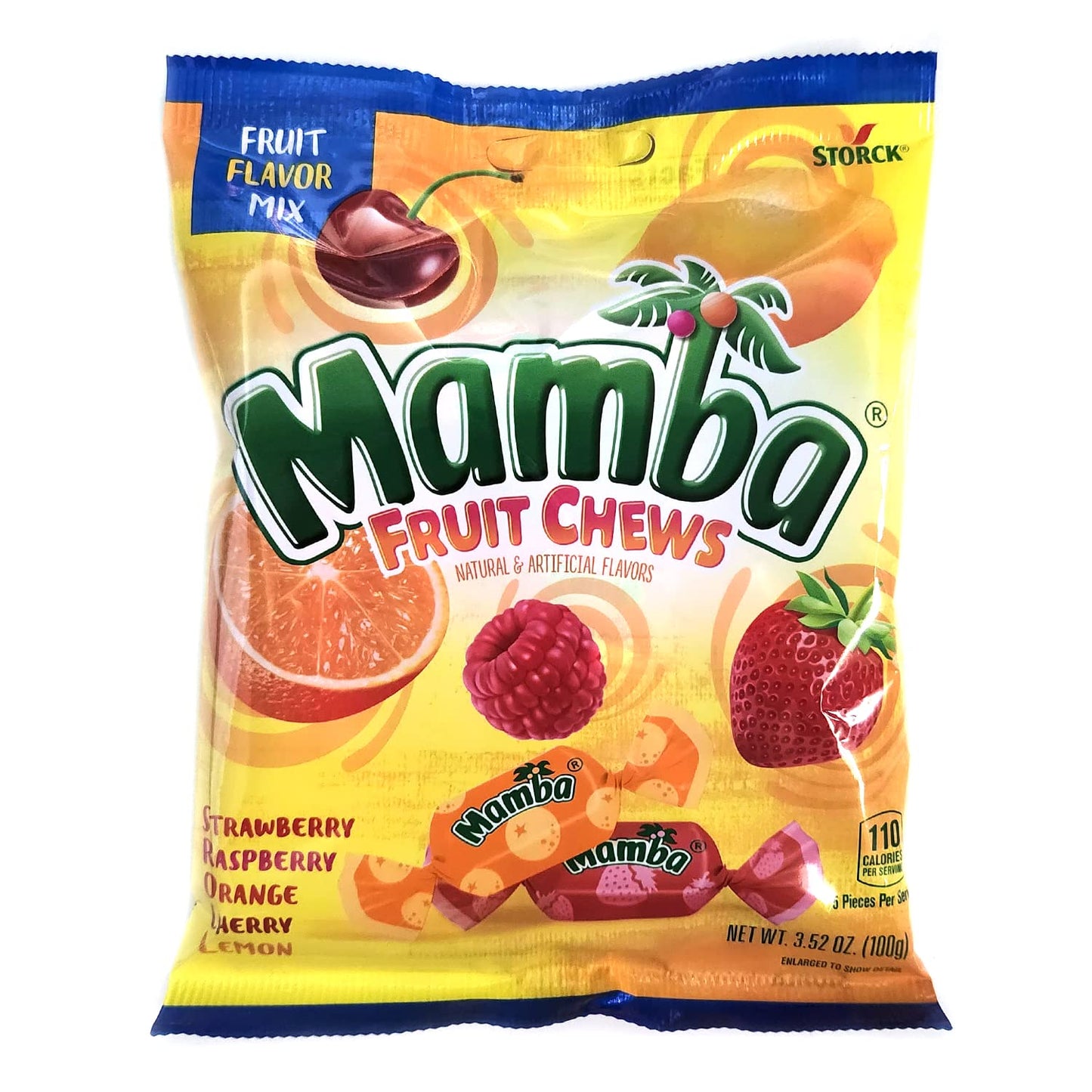 Mamba Fruit Chews Fruit Flavor Mix Bag (2 Pack) Gift Assortment Set
