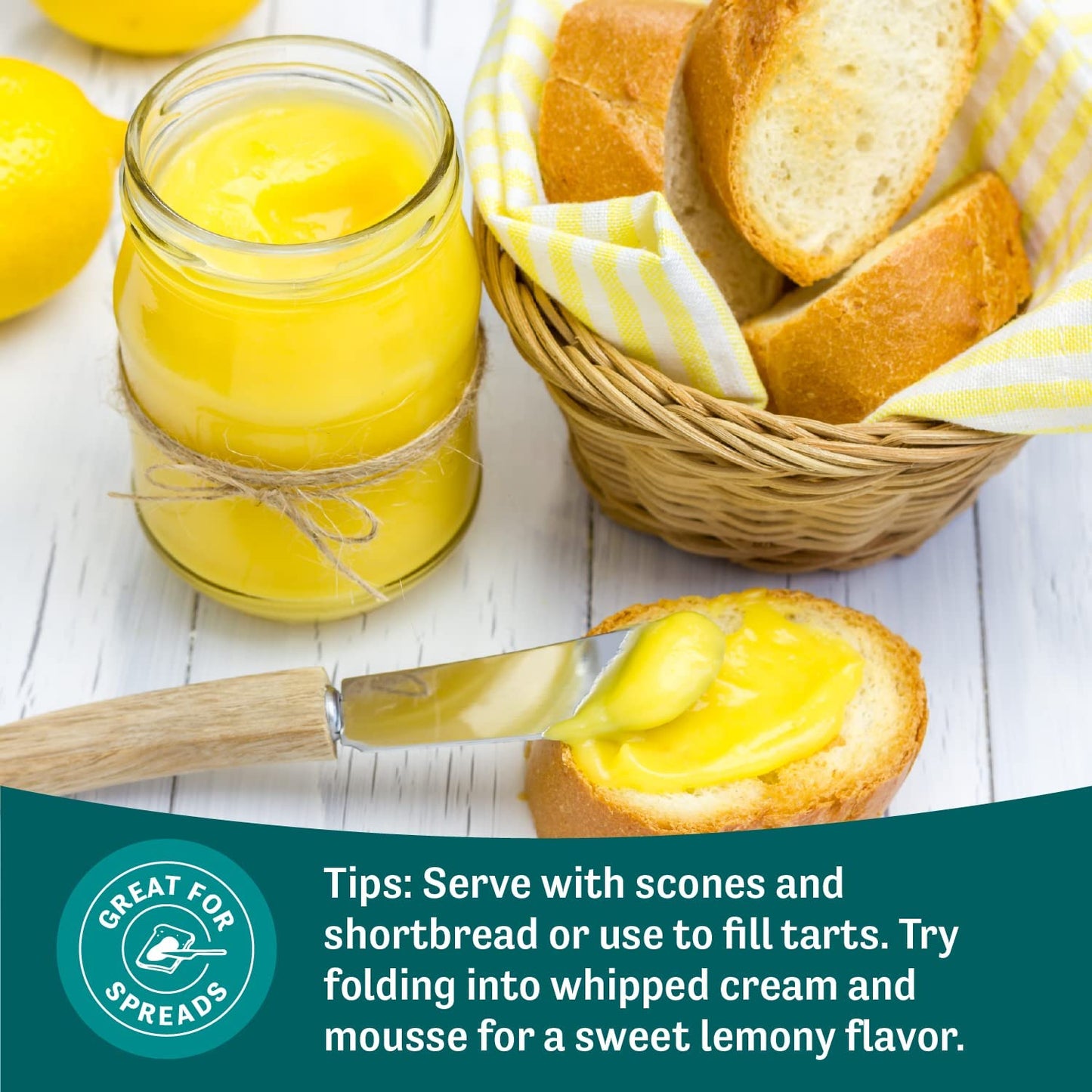 Judees Lemon Curd and Mousse Mix, Gluten-Free, 24 Ounce, Nut-Free, Made in USA