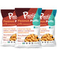 P-Nuff Crunch Peanut Butter Puffs - Healthy Snacks, Vegan, Gluten Free, Low Calorie, High Protein, 4 Oz Bag (Pack of 3)
