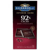 Ghirardelli Intense Dark Chocolate Bar, 92% Cacao, 3.17 Oz Bar (Pack Of 12)