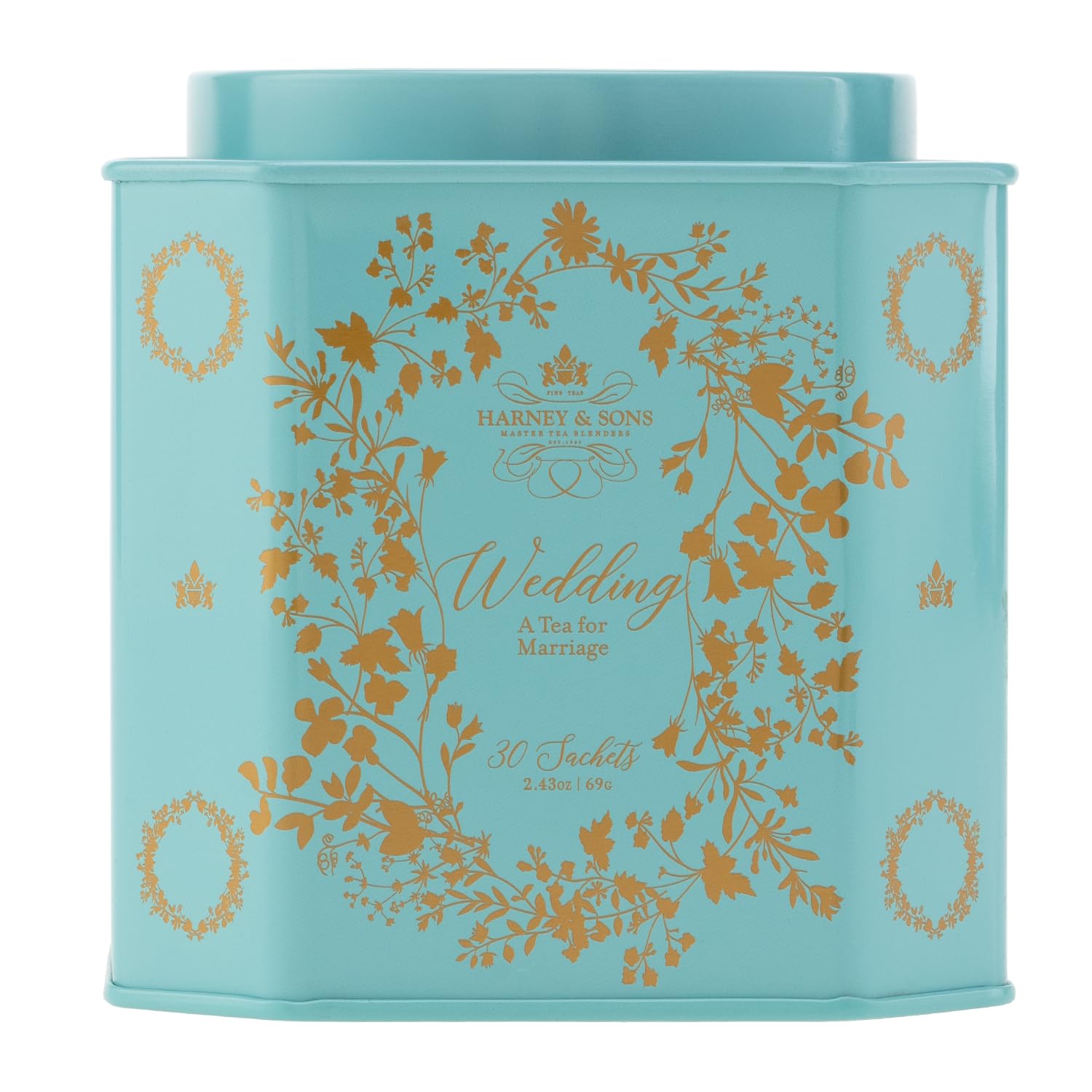 Harney & Sons Wedding Tea, 30 Count Tin, Specially Blended for Marriage, Wedding Tea