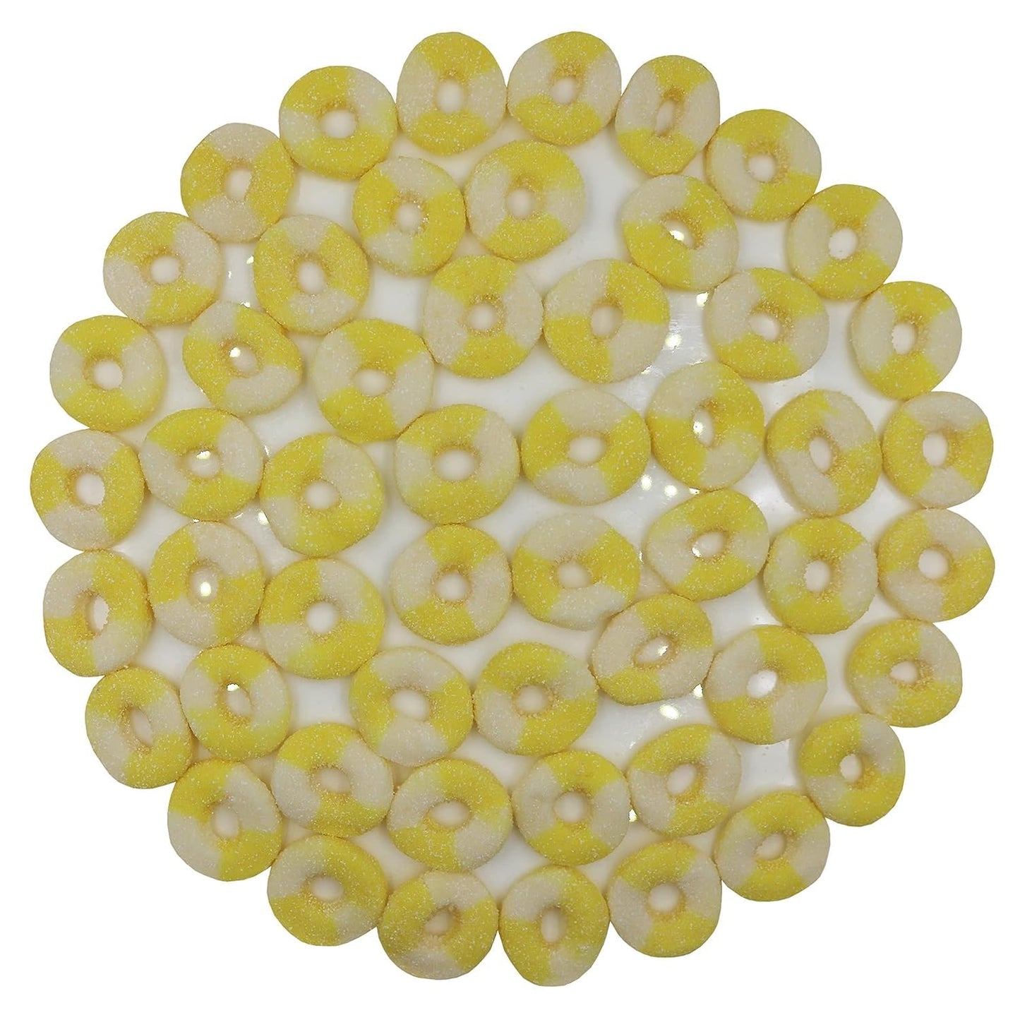Firstchoicecandy Gummy Rings (Sour Mini Pineapple, 4.5 Pound (Pack Of 1))