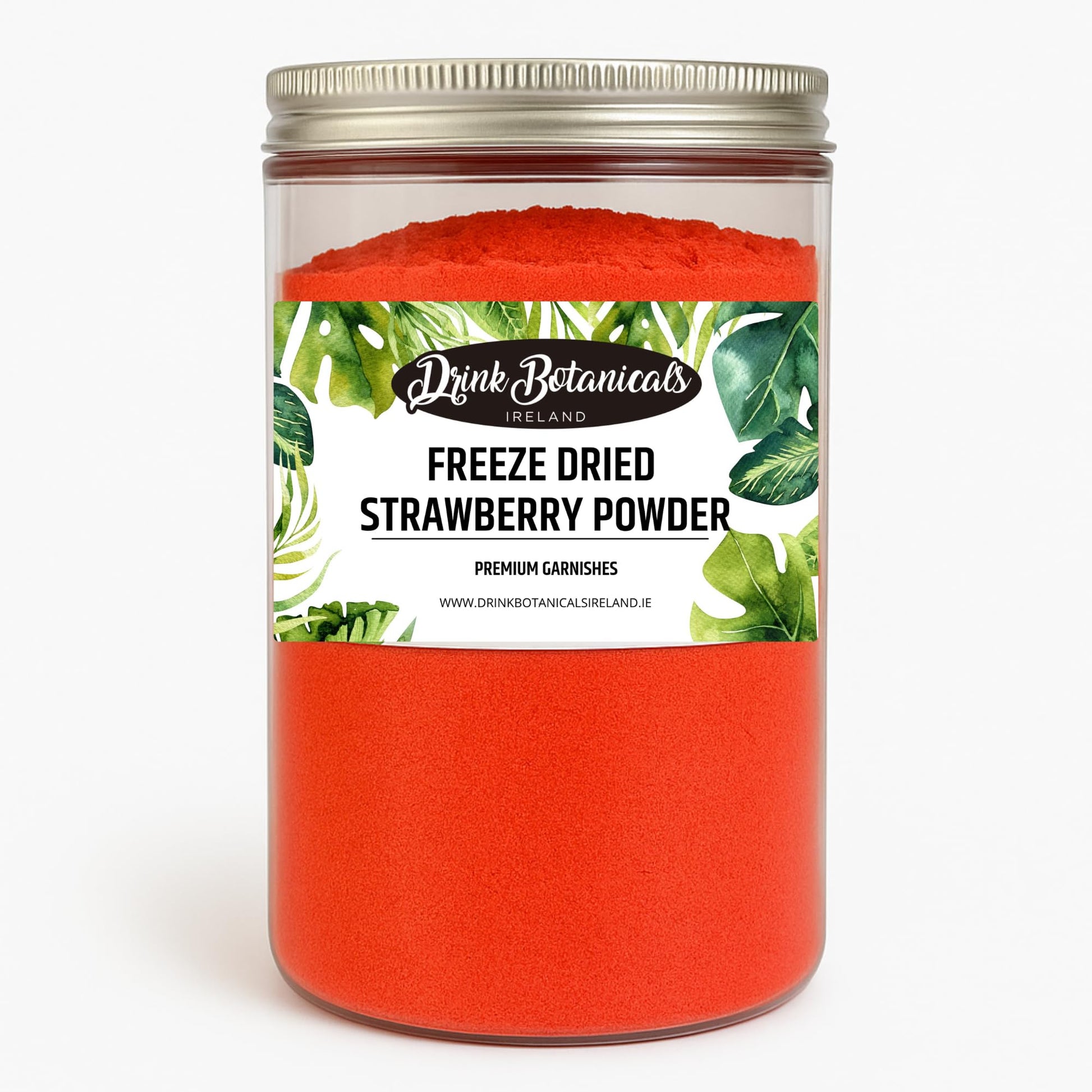 Freeze Dried Strawberry Powder | 100% Natural | 3.527 Oz | Gmo-Free | Strawberry Fruit Powder Dust For Baking  Mixed Flavor Garnish  Cooking  Cakes  Icing  Smoothies | 100 Grams | Drink Botanicals Ireland