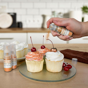 Tinker Dust - Creamsicle Orange (4G 1X Mini Pump) Edible Glitter For Desserts, Beverages, Cupcakes, Cake Pops And Cookies By Bak