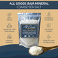 All Goods Products Baja Mineral Coarse Grain Sea Salt, 16 oz, Unrefined, Hand-Harvested, Kosher, 30% Low Sodium, Natural Salt from Mexico