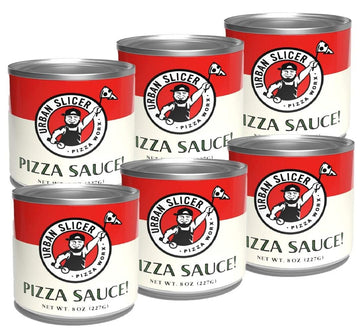 Urban Slicer Pizza Sauce - 8 oz, Pack of 6, Perfect for Homemade Pizza
