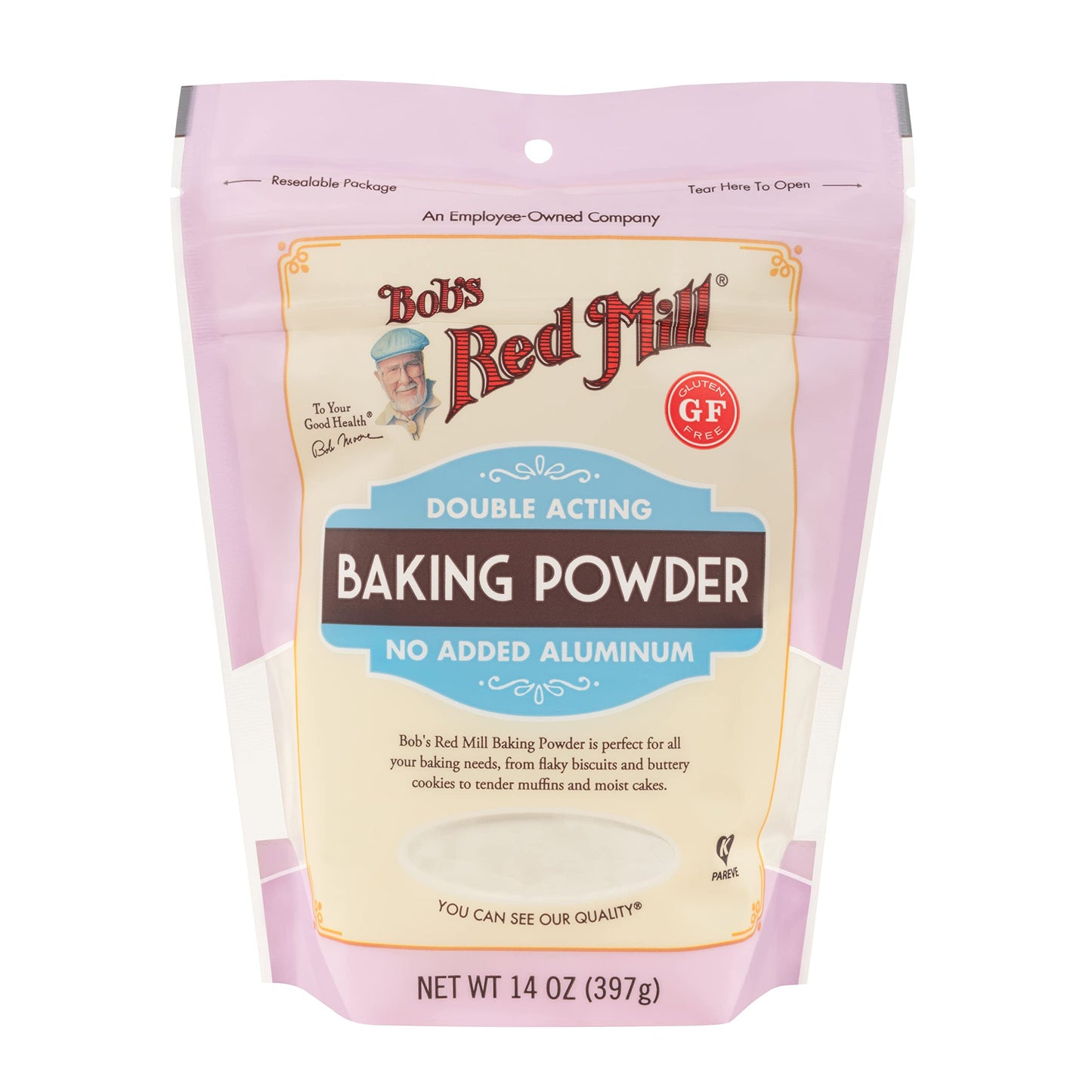 Bob'S Red Mill Baking Powder 14 Oz (2 Pack) - Double Acting Baking Powder - No Added Aluminum - Baking Powder Double Pack (14 Oz Each, 28 Oz Total)