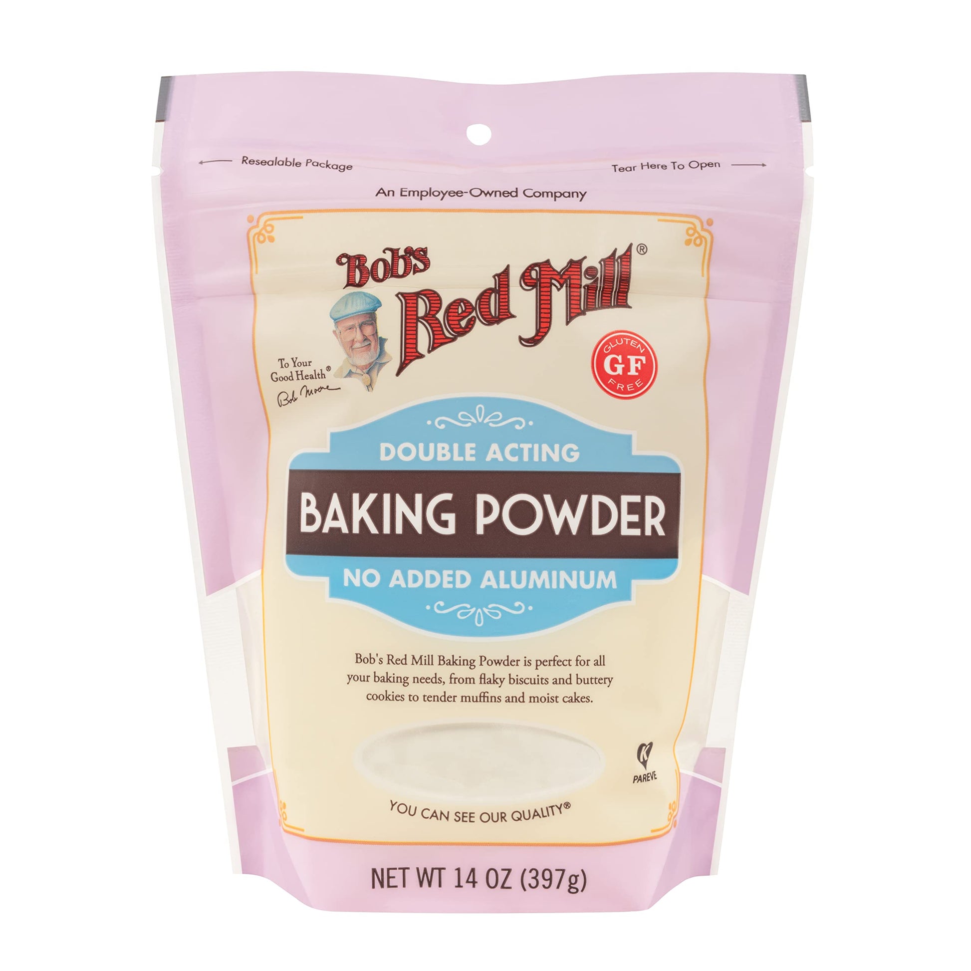 Bob'S Red Mill Baking Powder 14 Oz (2 Pack) - Double Acting Baking Powder - No Added Aluminum - Baking Powder Double Pack (14 Oz Each, 28 Oz Total)
