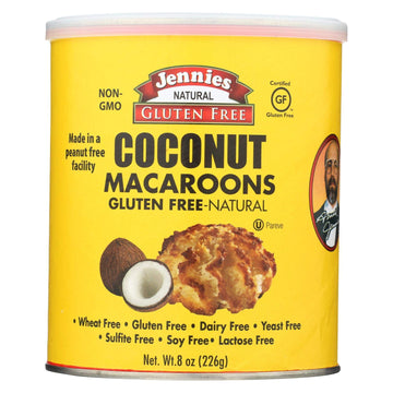 Jennies Coconut Macaroon In Canister 8 Ounce -- 12 Per Case.