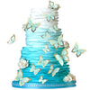 Ercadio 30 Pack 3d Butterfly Cake Toppers Green Butterfly Cake Toppers Mix Sizes Waterproof Arts Butterfly Cupcake Picks for Bab