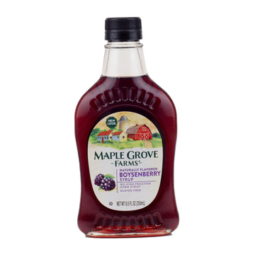 Maple Boysenberry Syrup 8.5 Fz (Pack Of 2) By Maple Grove Farms Of Vermont