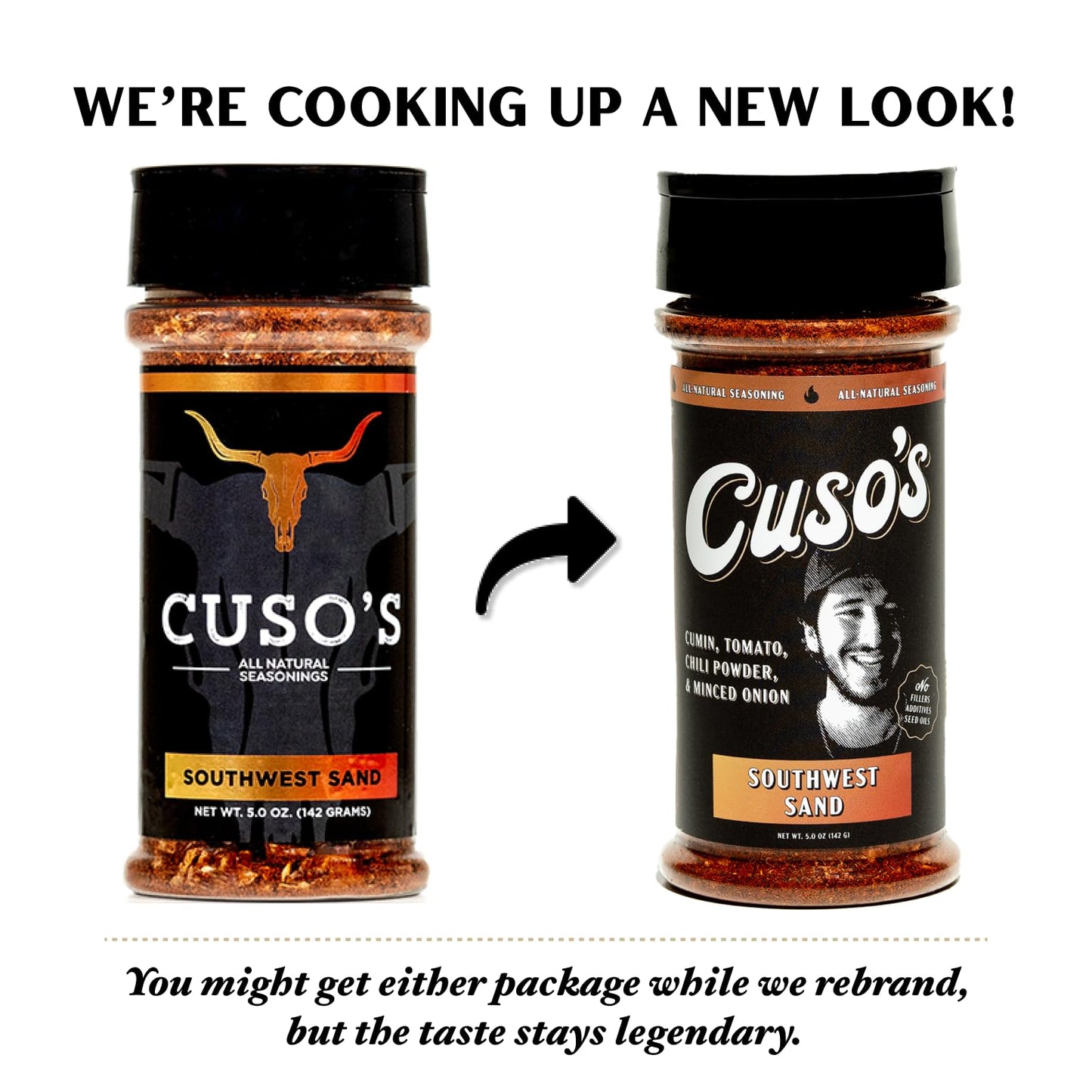 Cuso Cuts BBQ Rub - All-Natural Southwest Sand Seasoning for Grilling & Marinades - 5 oz Bottle + Recipe eBook Bundle