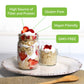 And You Strawberry Shortcake Overnight Oats (Pack Of 6) - Healthy Natural Source Of Protein Oatmeal Breakfast, A Vegan Friendly,