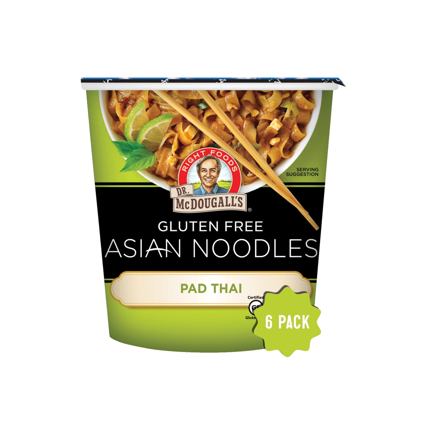 Dr. Mcdougall'S Pad Thai Noodles - Asian Noodles - Gluten Free And Vegan Ramen Noodles - Instant Ramen Noodle Cups - Vegetarian