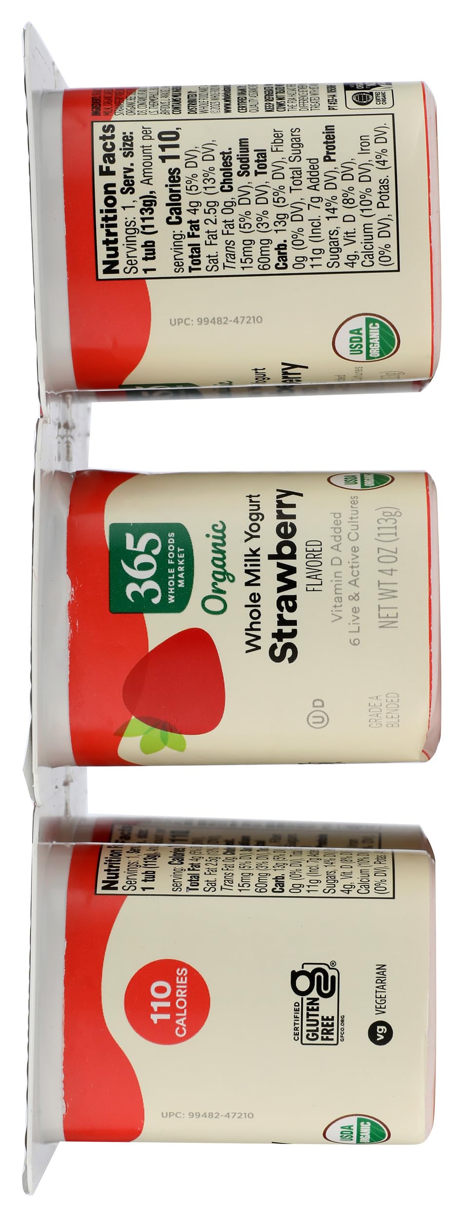 365 Everyday Value OG Strawberry Whole Milk Yogurt, 24 oz