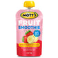Motts Fruit Smoothies Strawberry Banana, 4.2 oz clear pouches, 8 Pack, Non-dairy, Made With Oatmilk, Made With Real Fruit, Good