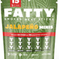 Generic Fatty Jalapeño Minis Smoked Meat Sticks, Grass Fed Beef & Pork, 15 Sticks, 15 Ounce (Pack of 1)
