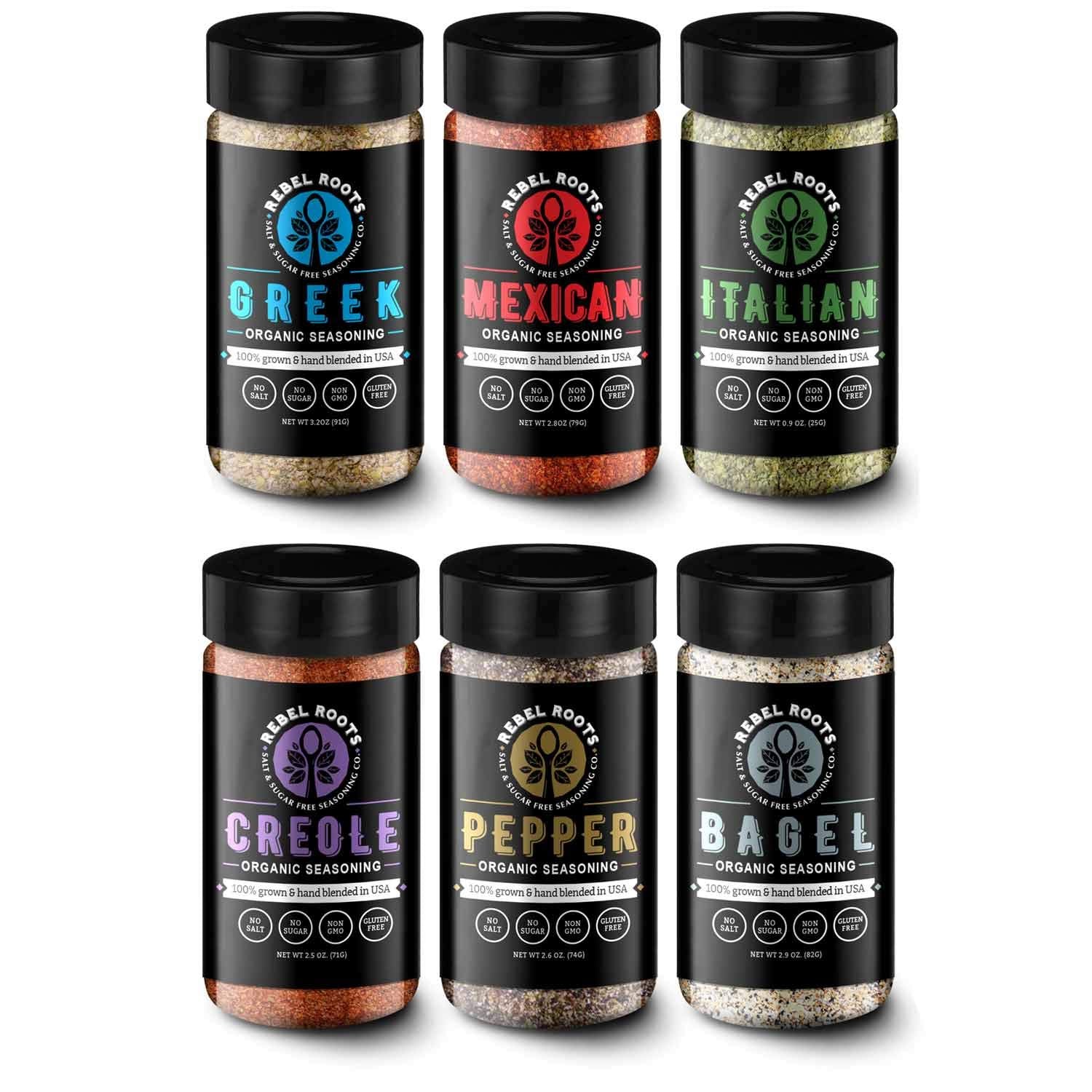 Organic Salt Free Seasoning, No Salt Seasoning, Non-Gmo, Sugar Free Seasoning, Meal Prep Seasoning, All Natural, 100% Made In Us