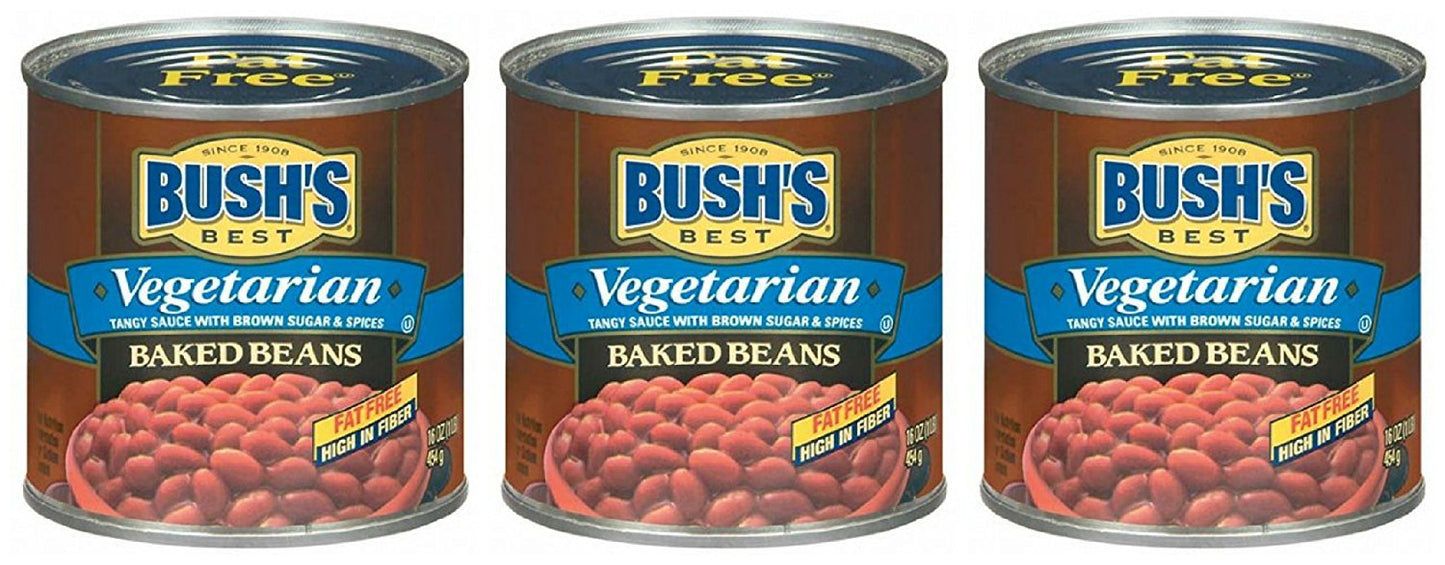 Bush's Best Vegetarian Fat Free Baked Beans (3 pack)