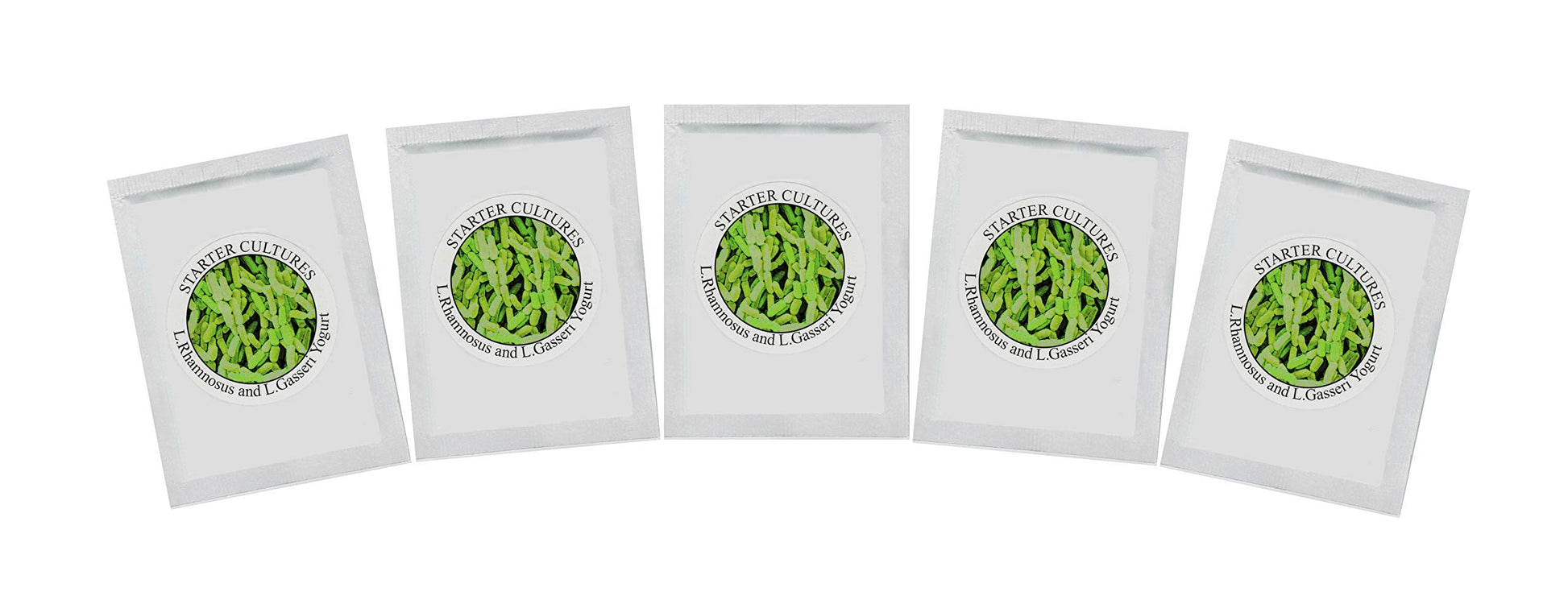 Natural Probiotic Selection Yogurt Starter Cultures - Pack of 5 Freeze-Dried Sachets for Lactobacillus Rhamnosus and L.Gasseri Y