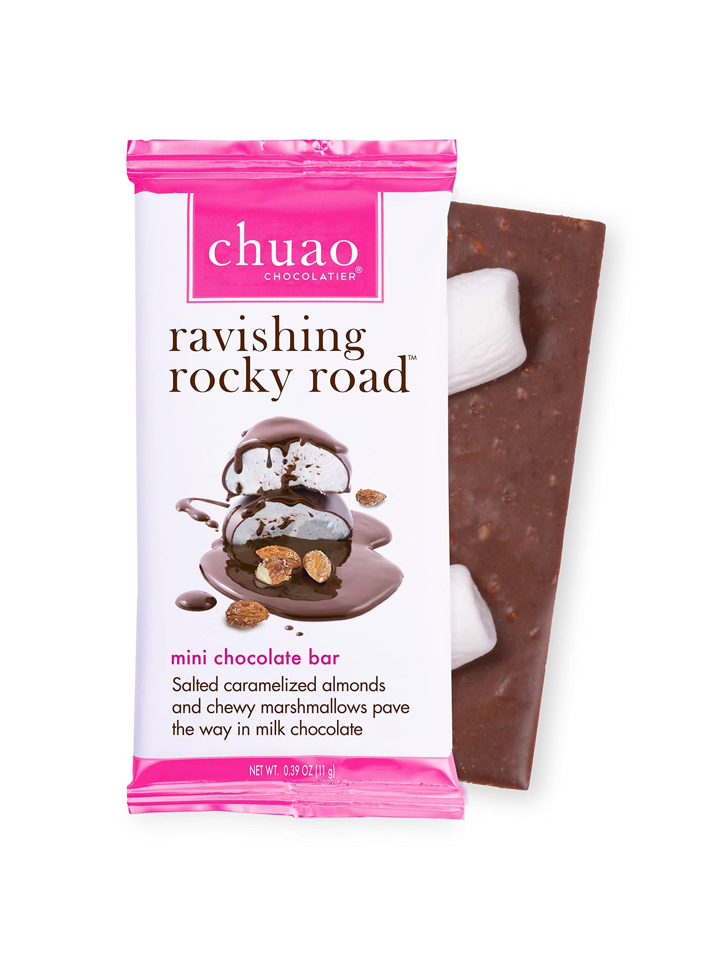 Chuao Chocolatier Ravishing Rocky Road Milk Chocolate Gourmet Mini Bars | For Gift Baskets, Birthday, Thank You, Care Package |
