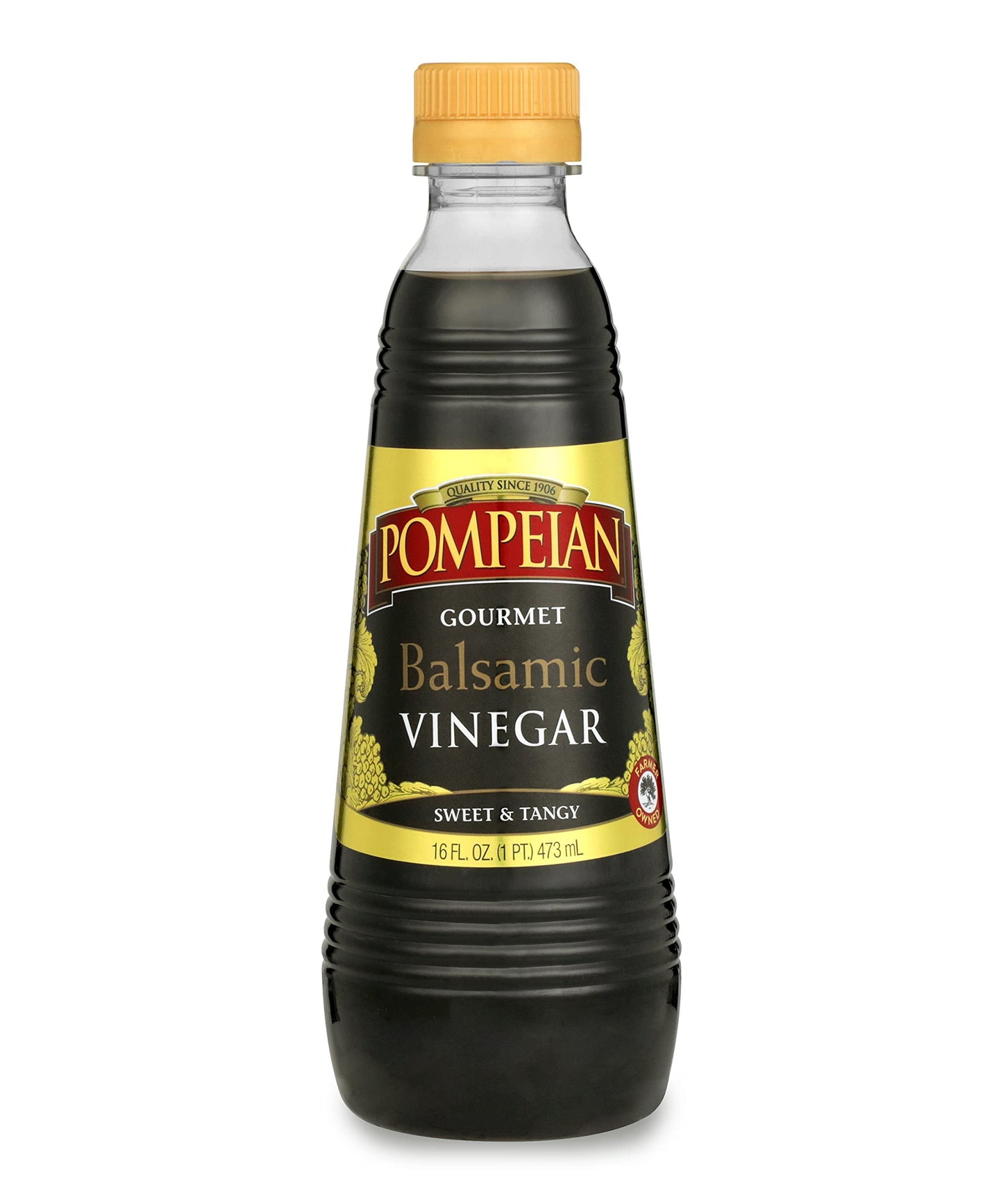 Pompeian Gourmet Balsamic Vinegar, Perfect For Salad Dressings, Sauces, Seafood & Meat Dishes, Naturally Gluten Free, 16 Fl. Oz.