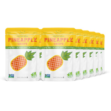 Natures Turn Freeze-Dried Fruit Snacks, Pineapple Crisps, Pack Of 12 (0.53 Oz Each)