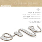 Nanasuko 1St Birthday Cake Topper - One - Double Sided Silver Glitter - Premium Quality Made In Usa