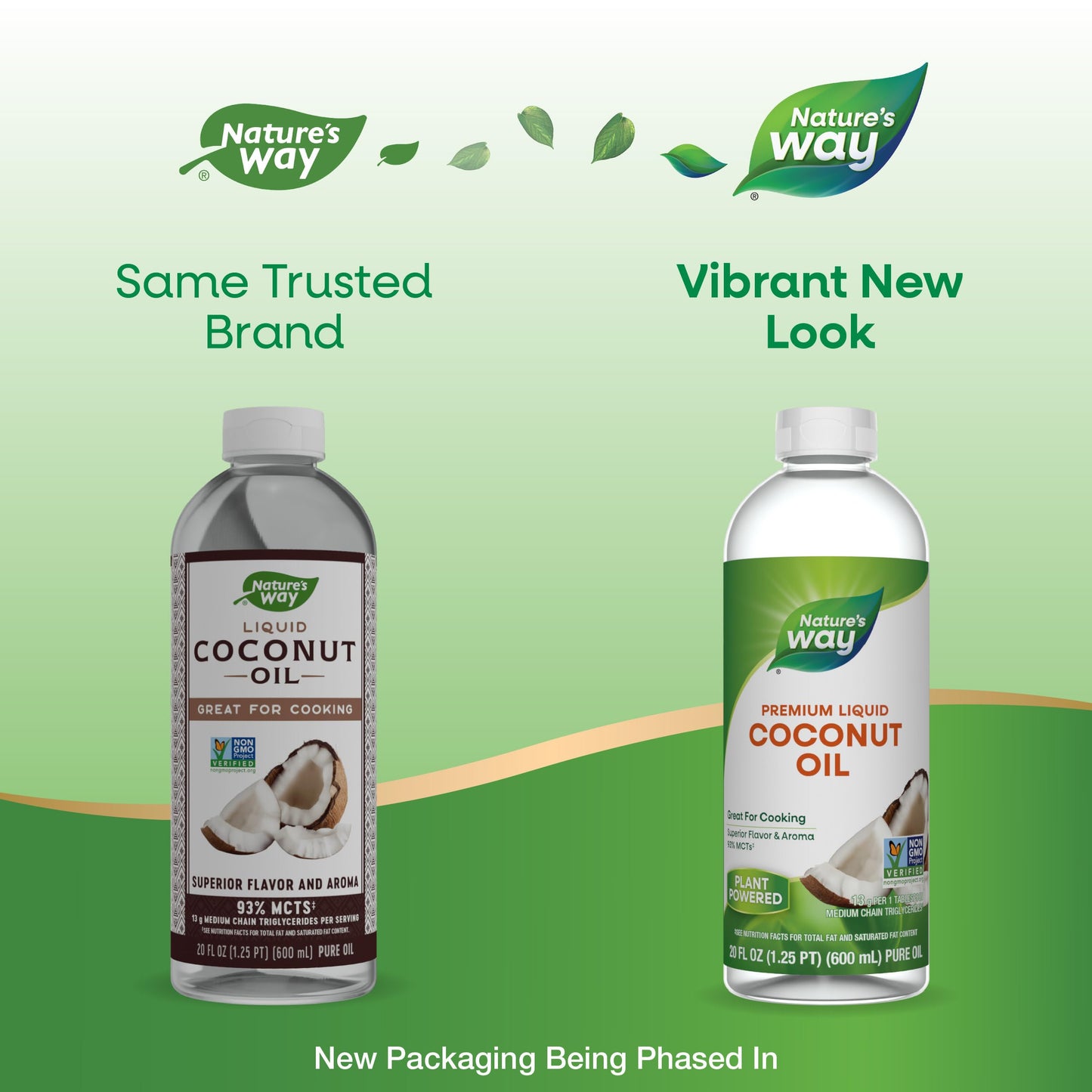 Natures Way Liquid Coconut Oil, Superior Flavor and Aroma, Hexane Free, Stays Liquid, Non-GMO Project Verified, 20 Fl Oz (Packa