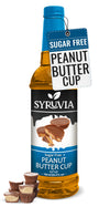 Syruvia Sugar-Free Peanut Butter Cup Syrup - 25.4 fl oz. Premium Coffee Flavoring Syrup. 0 Calories, Kosher, and Gluten-Free. Id