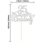 Gyufise 1Pcs 25Th Wedding Anniversary Cake Toppers Silver Glitter 25Th Wedding Anniversary Heart Cake Decoration For Celebration