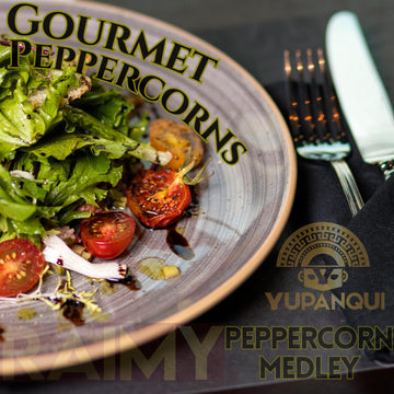 Rainbow Peppercorns Whole Rainbow Peppercorn Grinder - Organic Peppercorn Medley Grinder With 7 Yupanqui Mixed Peppercorns Whole