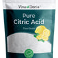 Viva Doria 100% Pure Citric Acid  Food Grade  Fine Grain  12 oz (340 g)