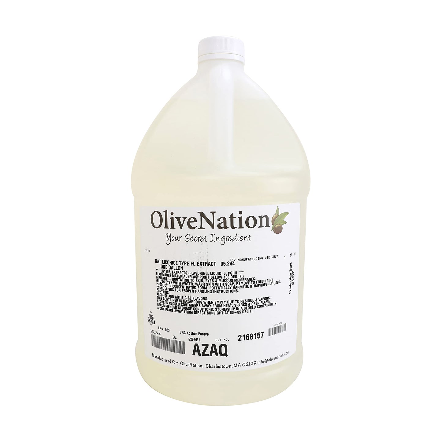 OLIVENATION Licorice Extract - Water Soluble for Baking, Brewing, Candy - PG Free, Non-GMO, Gluten Free, Vegan - 4 Fl Oz