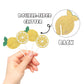 Oskal 24Pcs Glitter Lemon Cupcake Toppers Fruits Theme Party, Lemonade Party Decor, Summer Cupcake Toppers, Main Squeeze Party D