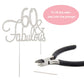 Crystal Creations 60 Cake Topper - Premium Silver Metal Decoration - 1 Count - Fabulous 60th Birthday Centerpiece - Model 601202243334