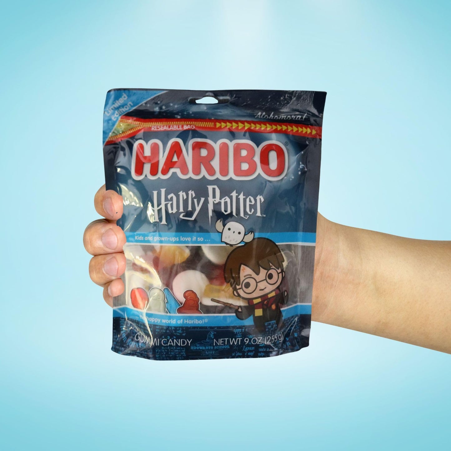 Haribo Harry Potter Gummies - Pack of 2 Bags (9 oz Each) - Halloween Gummy Candy with Magical Shapes - Fruity Chewy Candy for Tr