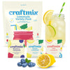 Craftmix Lemonade Variety Mix  12 Packets  Easy Powder Drink with Real Fruit  Low-Sugar  Vegan  Low-Carb  Non-GMO  Dairy-Free  Gluten-Free  Flavored Water Enhancer  On-the-Go Water Flavoring Packets