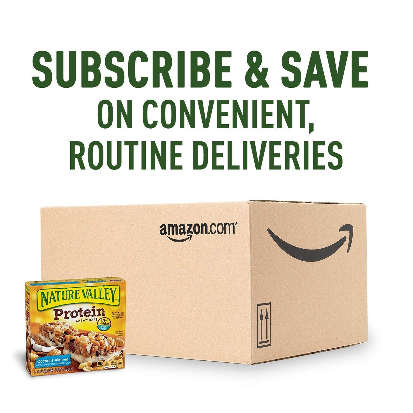 Nature Valley Chewy Granola Bar, Protein, Coconut Almond, 5 Bars, 7.1 Oz