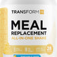 TransformHQ Meal Replacement Shake Powder - Pineapple Whip, Gluten Free, Non-GMO, 40 Ounce (Pack of 1), Model TSF-MRS28-PNAPPLE