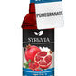 Syruvia Sugar-Free Pomegranate Syrup - 25.4 fl oz. enhanced Flavoring Syrup. 0 Calories  Kosher  and Gluten-Free. Ideal for Enhancing Tea  Italian Sodas  Beverages  Desserts  Ice Cream  Cocktails  and Mocktails.
