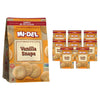 Mi-Del Vanilla Snaps Cookies - Crunchy Vanilla Cookies - Non-GMO Certified, 0g Trans Fat, Healthy Cookies (Pack of 8)