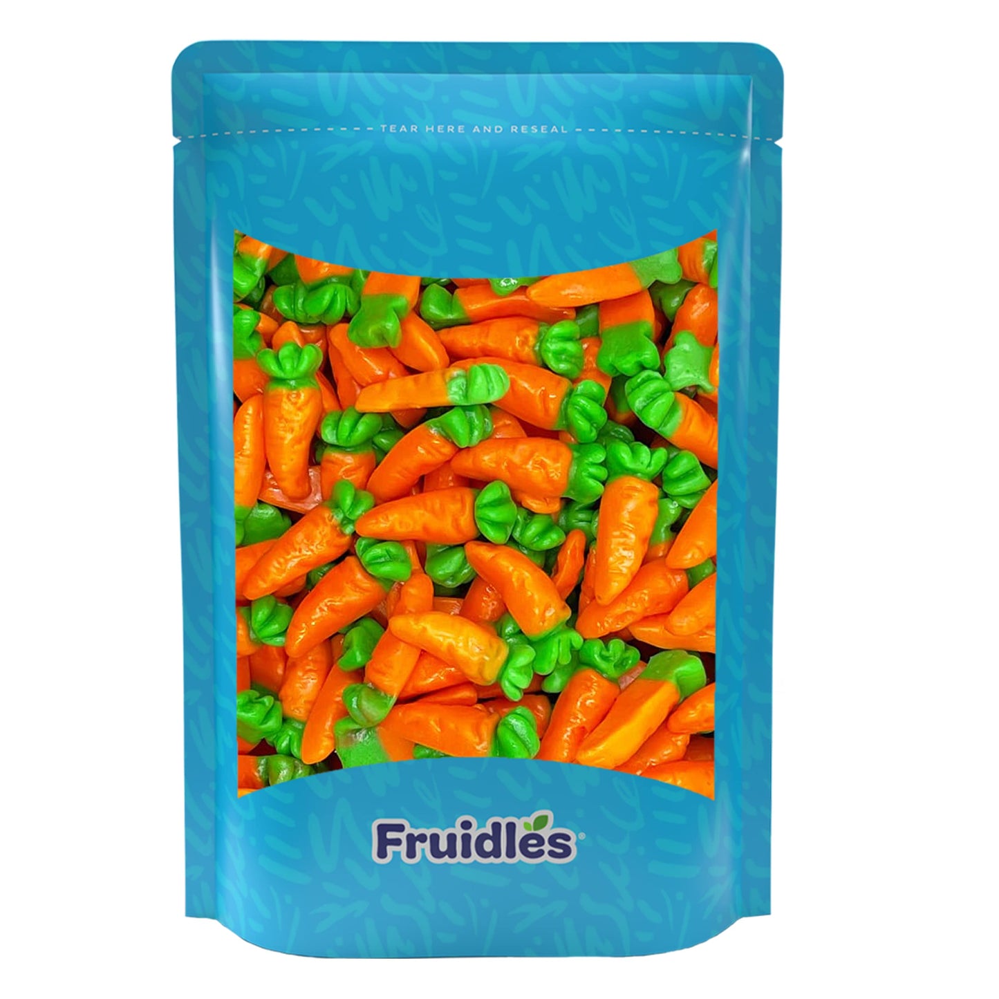 Fruidles Easter Gummi Carrots Candy, Delicious Fruit Flavors Gummies, Soft, Chewy, Fun and Festive Holiday Snacking, Party Favor