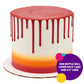 Decopac Cake Drip, Red Color, Vanilla Flavor, Matte Like Chocolate, 6.35 Oz